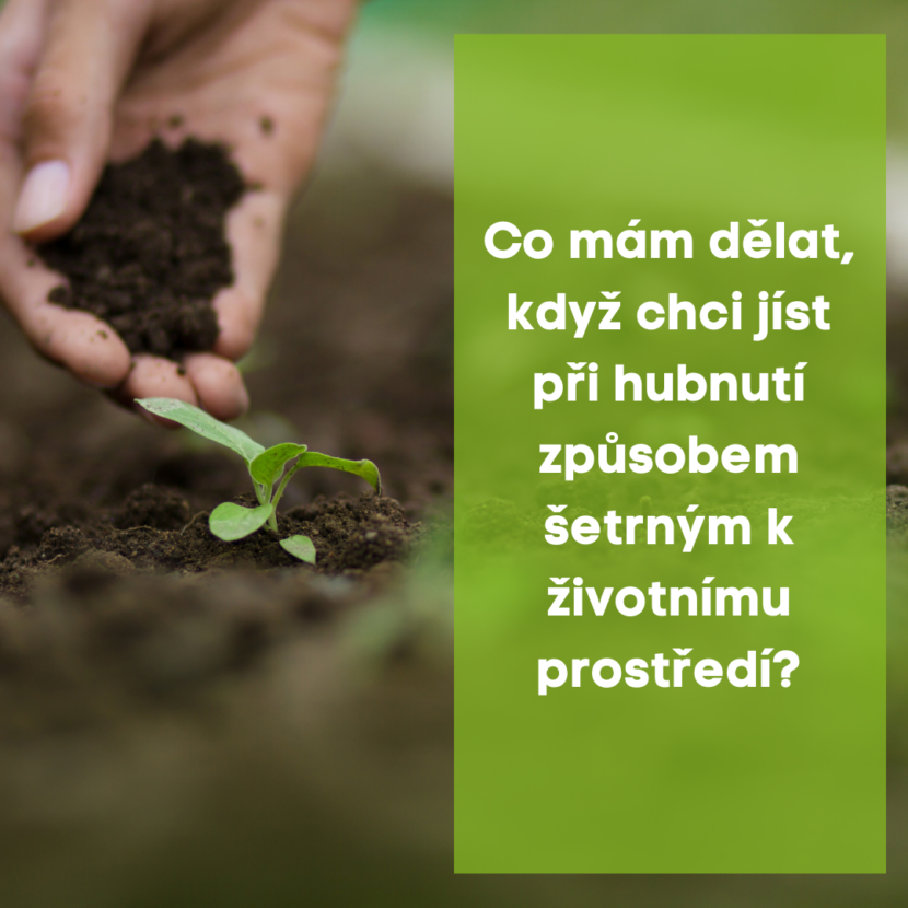 Co mám dělat, když chci jíst při hubnutí způsobem šetrným k životnímu prostředí ?