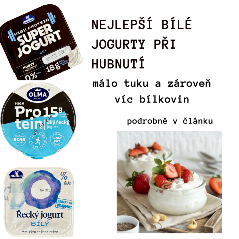 Nejlepší bílé jogurty při hubnutí