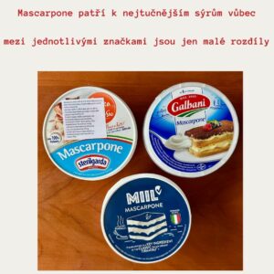 Sýry a hubnutí mascarpone