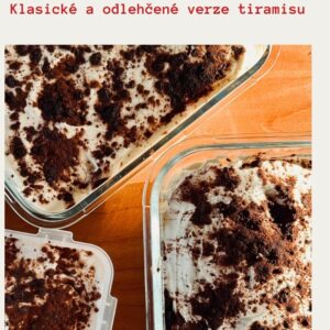 Tiramisu klasika a o odlehčené